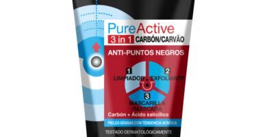 Garnier Skin Active - Pure Active, Gel Limpiador de Poros y Exfoliante Facial con Carbón 3 en 1, 150 ml