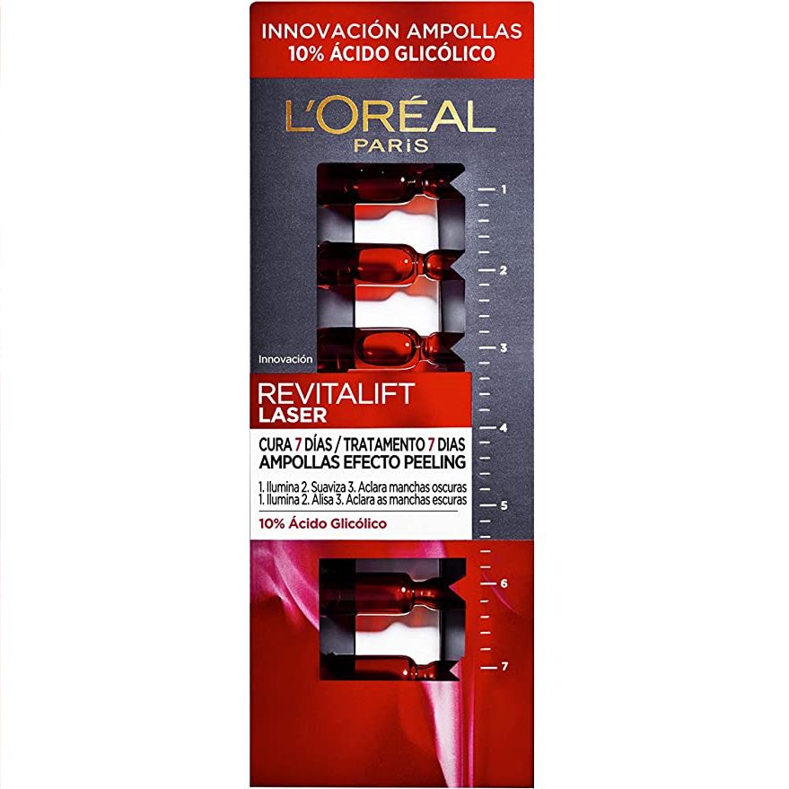 L'Oréal Paris Revitalift Láser Ampollas Efecto Peeling Con Ácido Glicólico